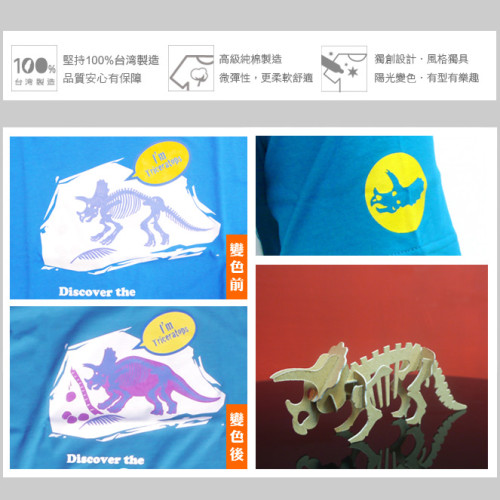 三角龍款短T-綜合圖